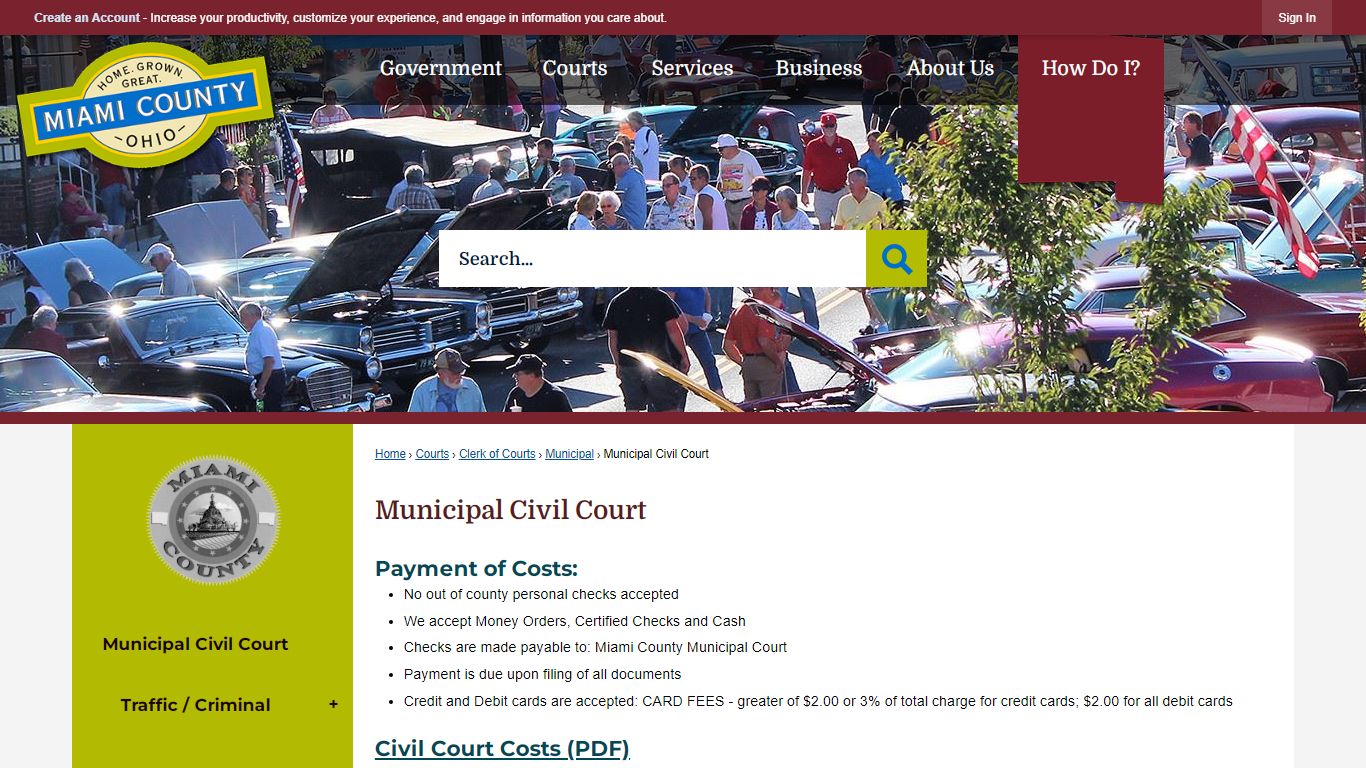 Municipal Civil Court | Miami County, OH - Official Website